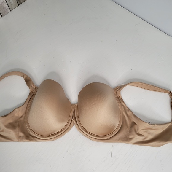 Soma Stunning Support Smooth Full Coverage Bra 34D Beige Comfortable Adjustable - Picture 4 of 12